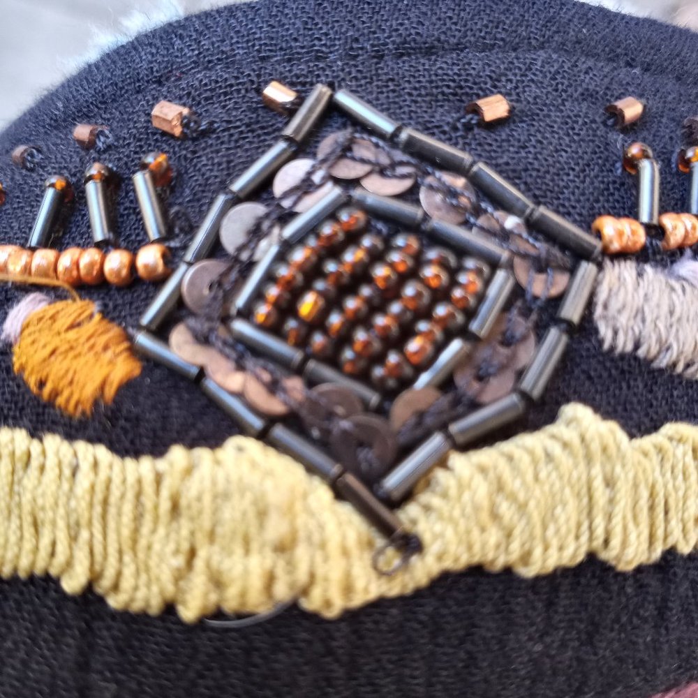 Free People black dress with beads, charms, sequins and embroidery - Picture 8 of 14